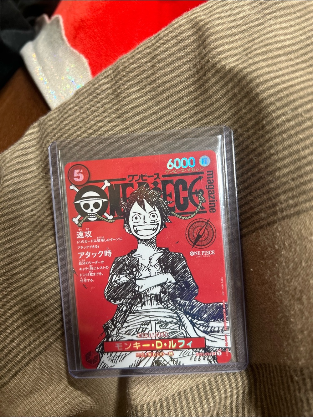 One piece magazine vol. 20 Monkey D. Luffy promo card ST21-014